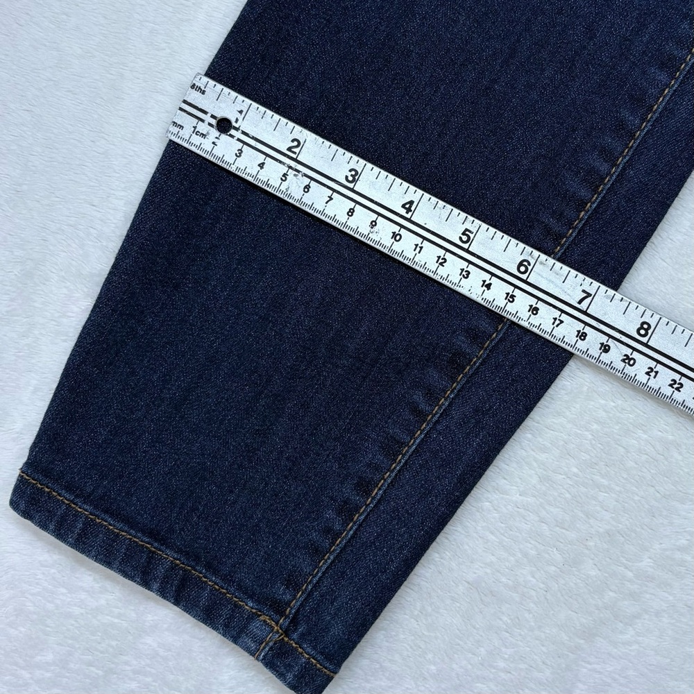 R Jeans Dark Wash Mid Rise Skinny Stretch Denim Blue Jeans Womens Size 31 Pants - Picture 3 of 10
